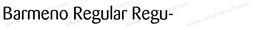 Barmeno Regular Regu字体转换